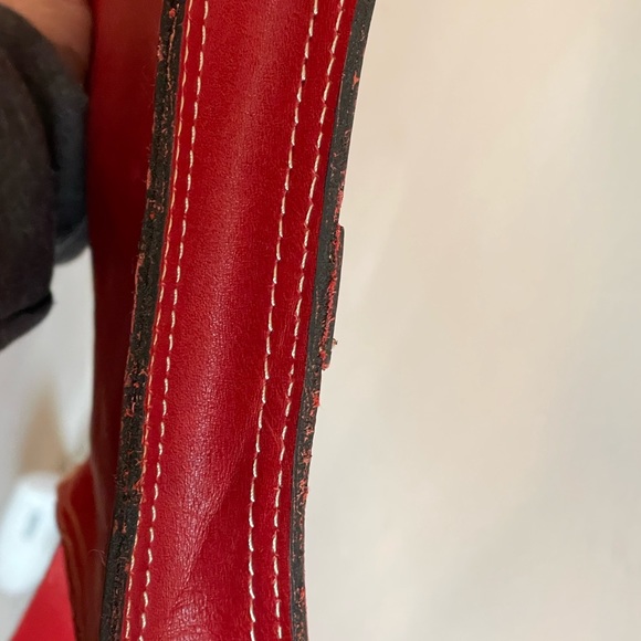 Patricia Nash Crossbody- Red Leather. Never Used. - Picture 7 of 9